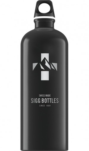 Sigg Mountain 1l Water Bottle Blue Black | 589-OVTSZE