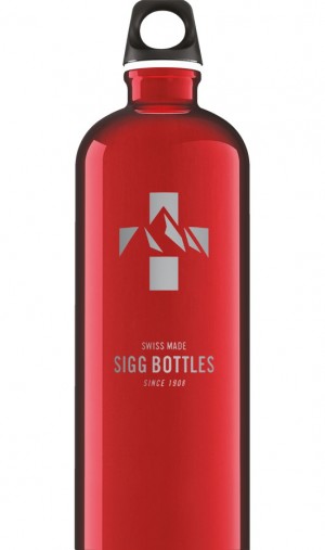 Sigg Mountain 1l Water Bottle Blue Red | 472-NRUXMF