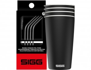 Sigg Neso & Straws Large Sets Black | 317-GAYQEZ