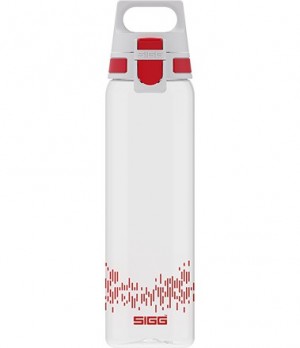 Sigg Total Clear One Myplanet 0.75l Sport Water Bottle Red | 906-DNBFVI