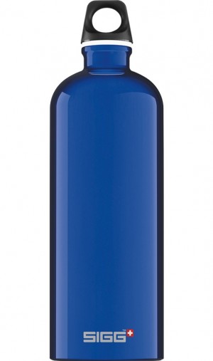 Sigg Traveller 1.0l Water Bottle Dark Blue | 236-QHWXLV