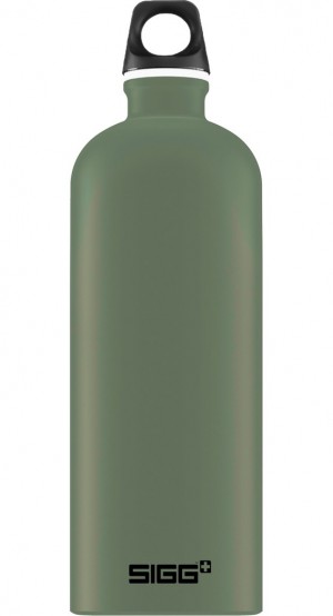 Sigg Travellerleaf 1.0l Water Bottle Green | 015-IUTAES