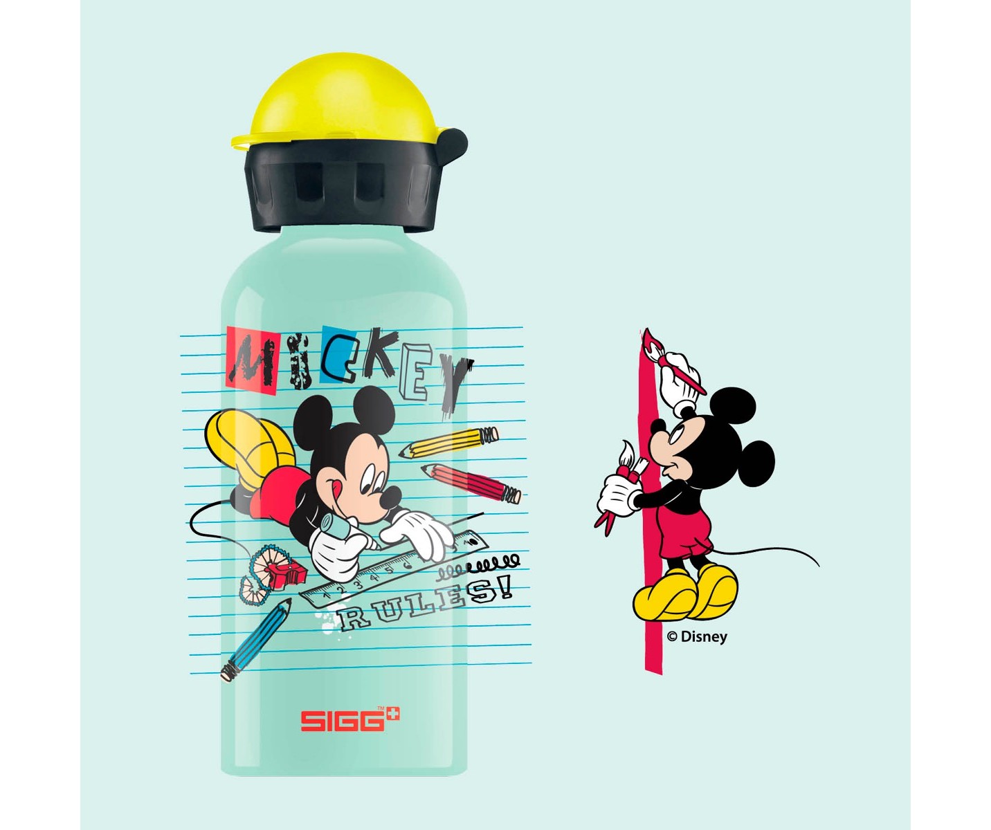 Sigg Mickey School 0.4l Kids Water Bottle | 413-AQDXGV