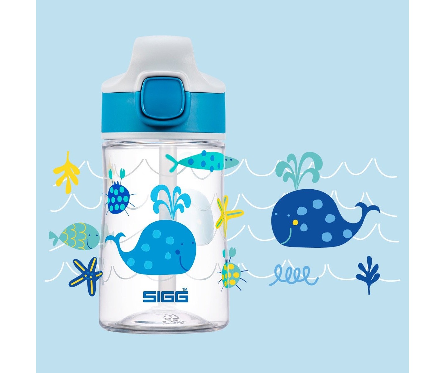 Sigg Miracle Ocean Friend 0.35l Kids Water Bottle | 418-QVJNRX