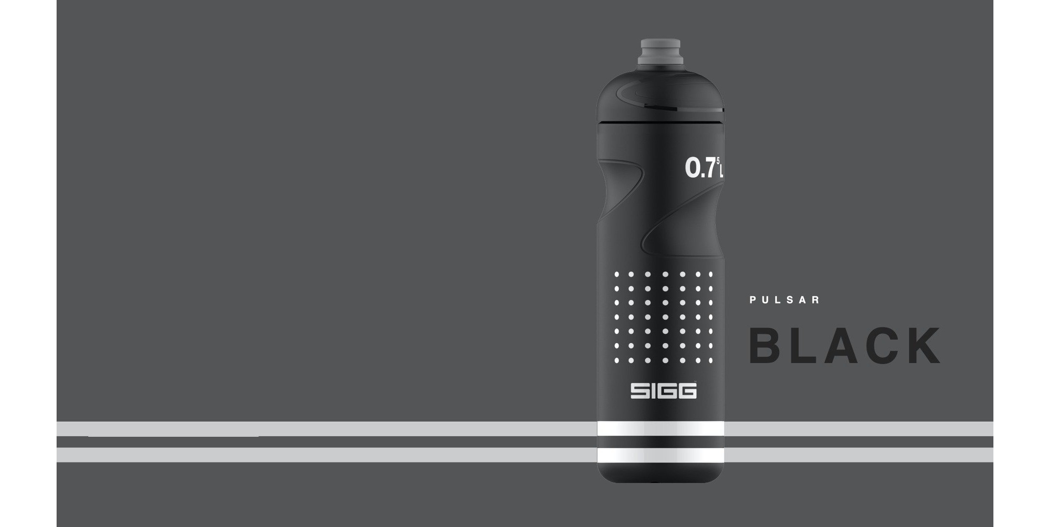 Sigg Pulsar 0.75l Sport Water Bottle Black | 241-VAGKNO