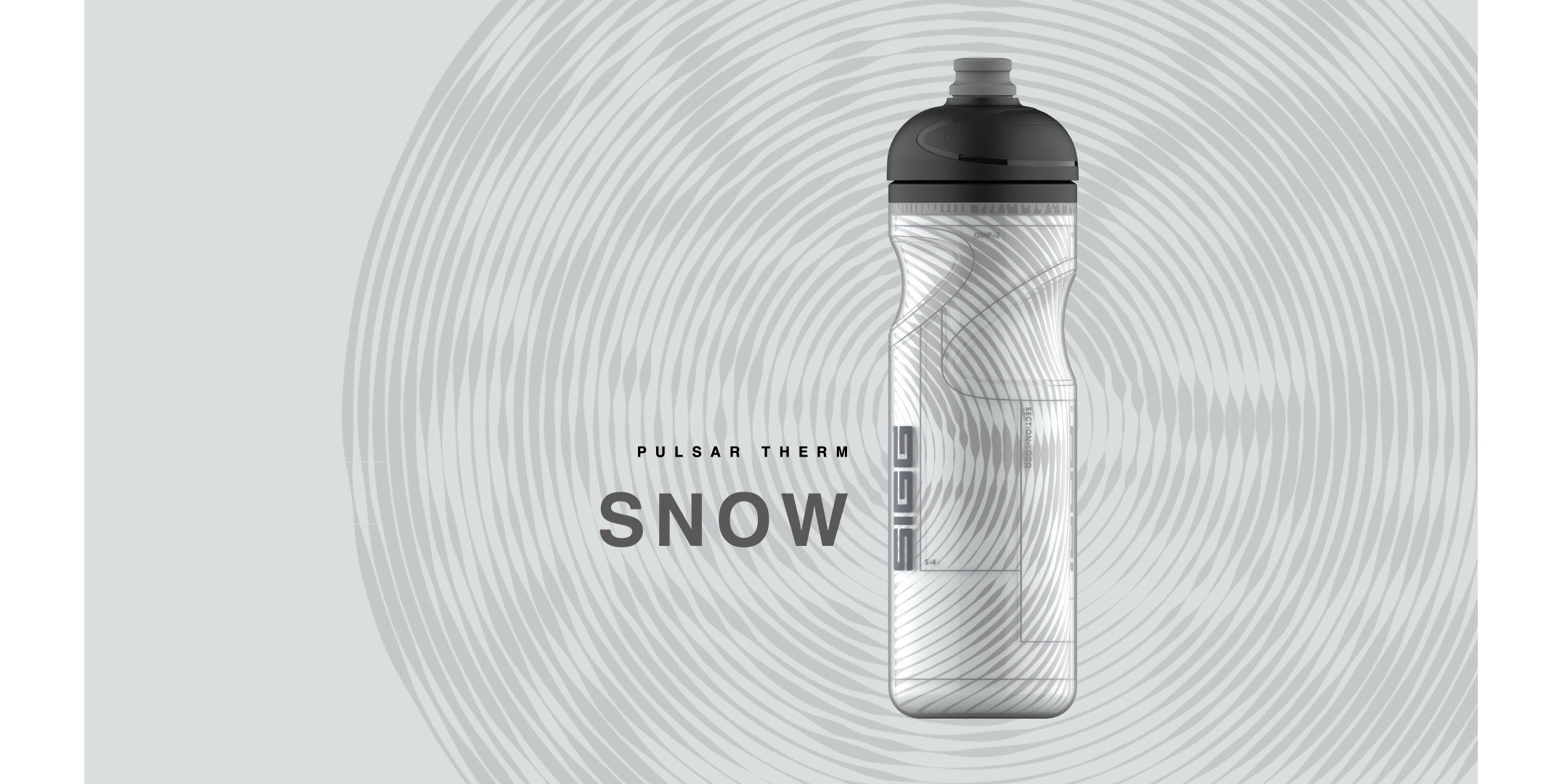 Sigg Pulsar Therm Snow 0.65l Sport Water Bottle White | 645-NQBWLR