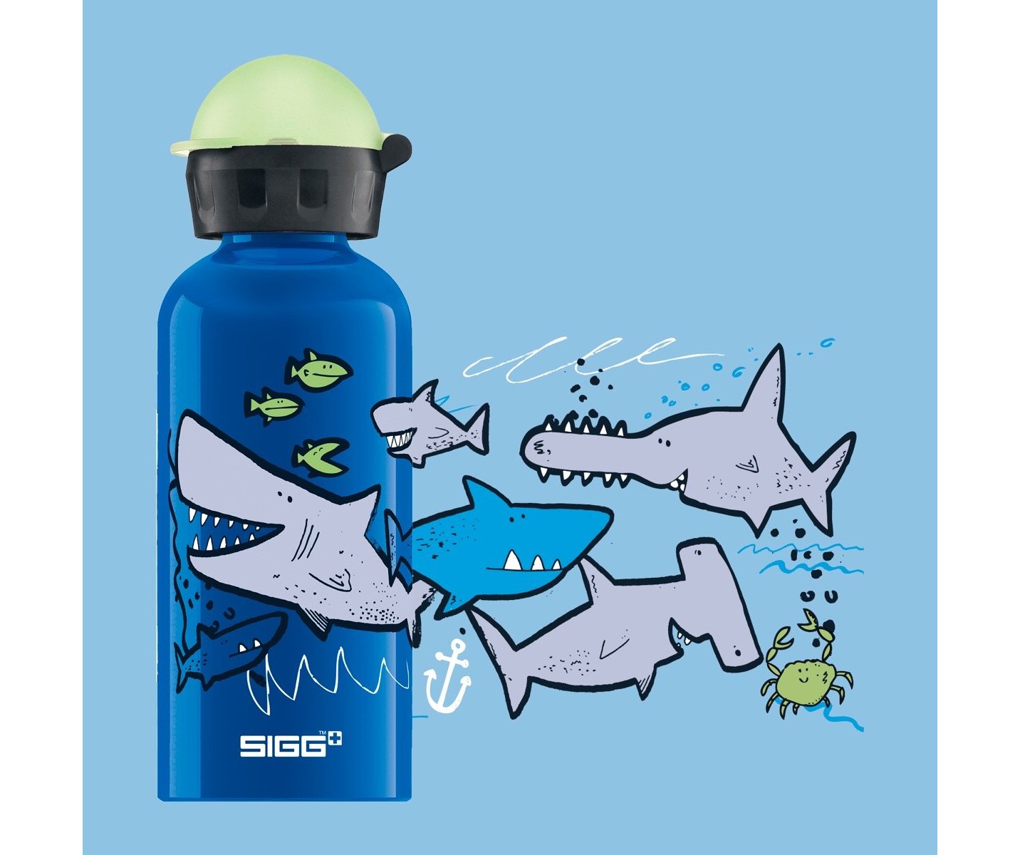 Sigg Sharkies 0.4l Kids Water Bottle | 021-HUGMLI