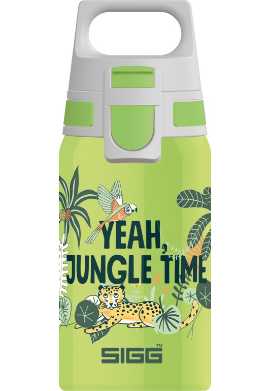 Sigg Shield One Jungle 0.5l Kids Water Bottle Green | 235-FHBJOE