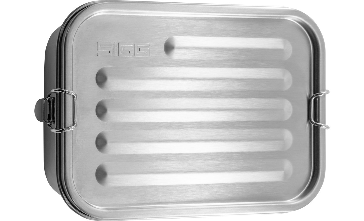 Sigg Stainless Steel Gemstone Selenite Lunch Boxes Grey | 703-RXNEUH