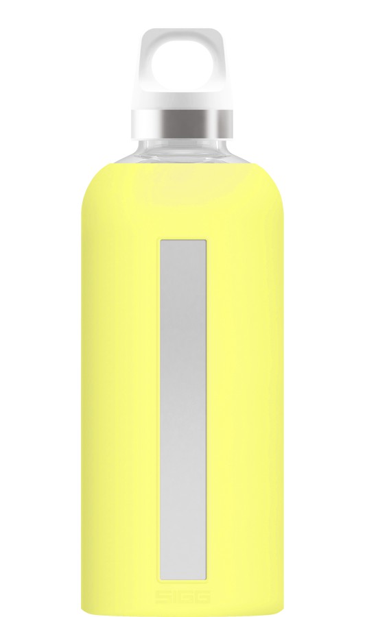 Sigg Star Ultra 0.5l Glass Drinking Bottle Lemon | 801-NGEBQX