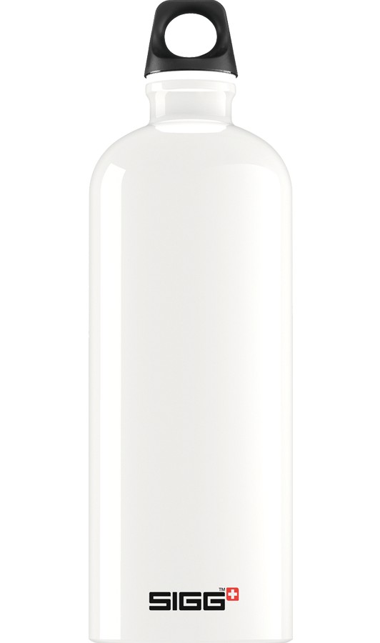 Sigg Traveller 1.0l Water Bottle White | 921-ZADXMC