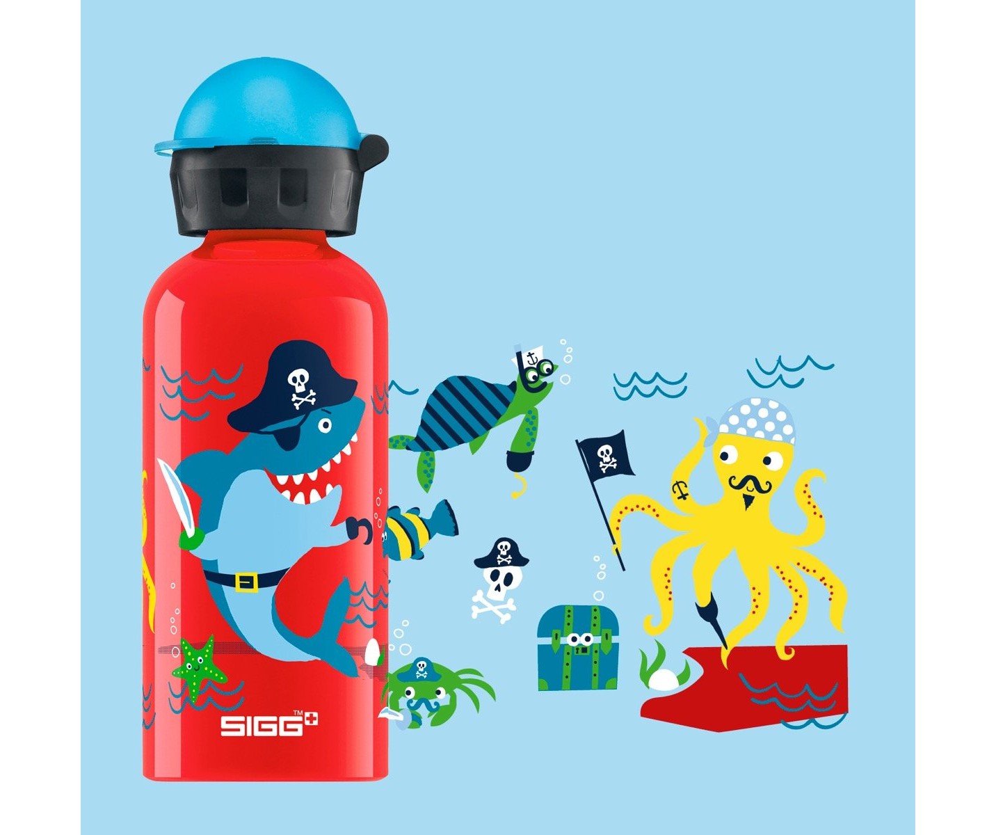 Sigg Underwater Pirates 0.4l Kids Water Bottle | 508-XACNBL