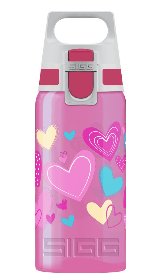 Sigg Viva One Hearts 0.5l Kids Water Bottle | 092-SLUZEV